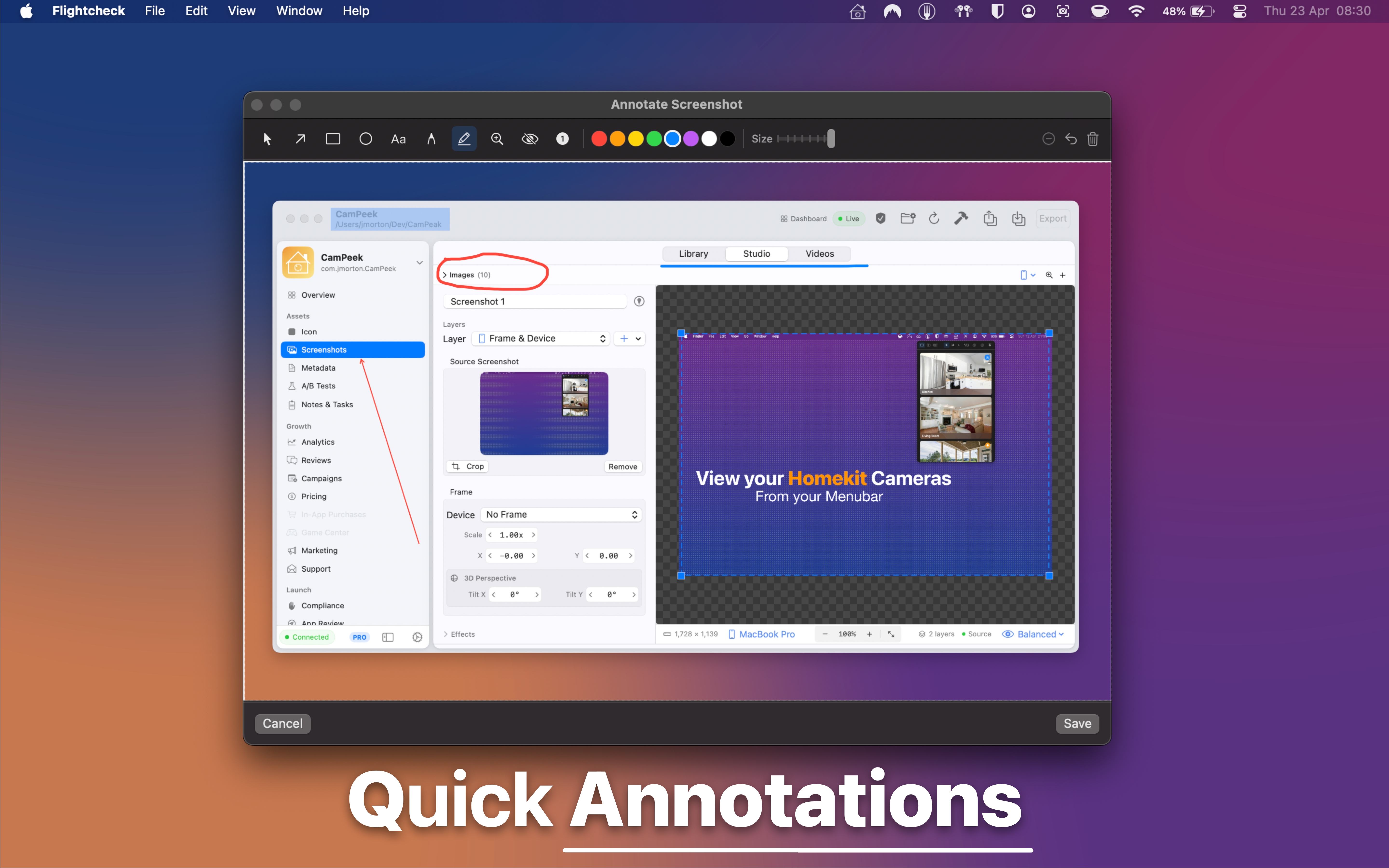 Annotation editor